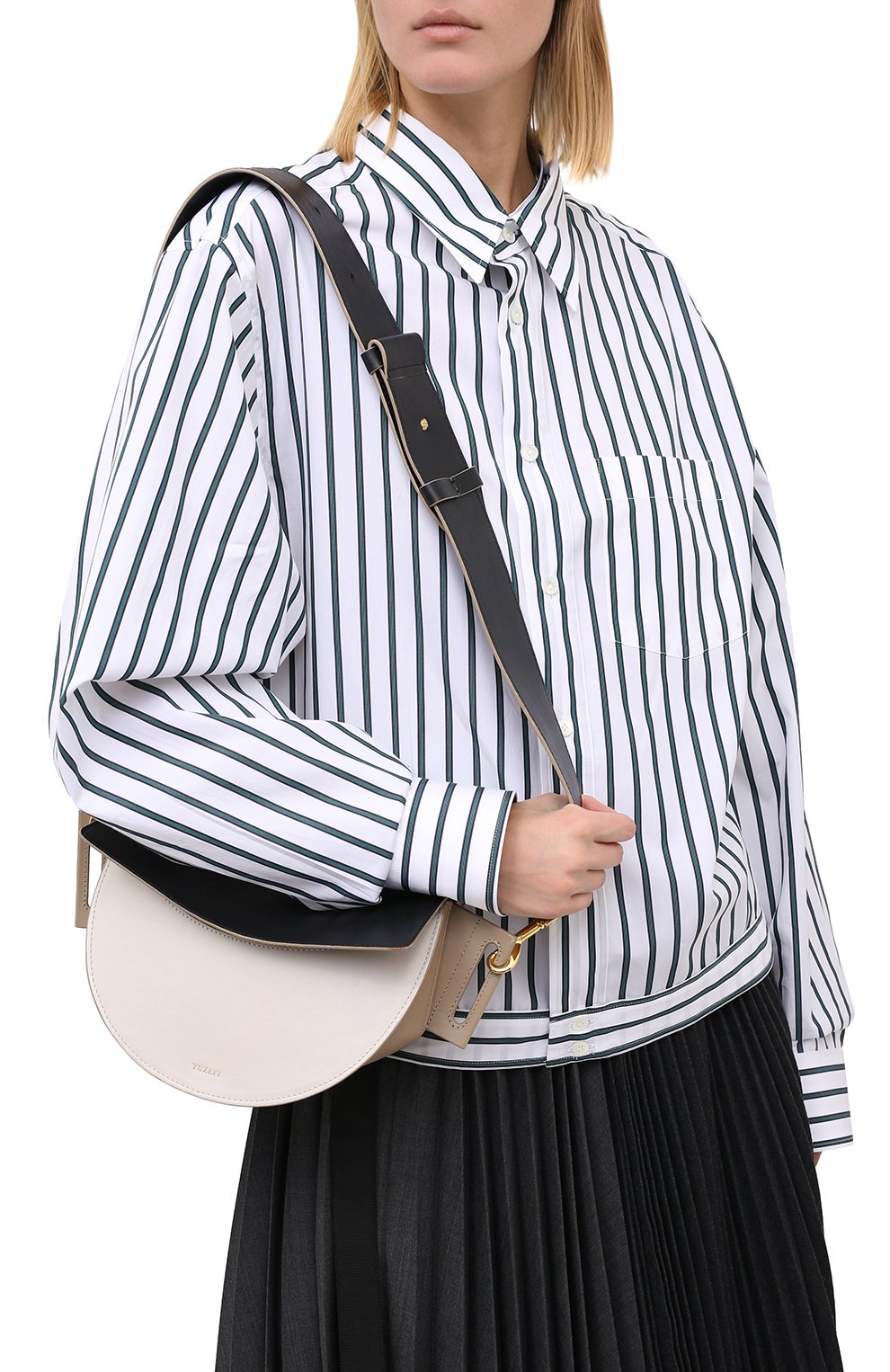 Сумка dip YUZEFI белого цвета по цене 79500 руб., арт. YUZPF20-DI-02, фото 5 Сумка dip YUZEFI, арт. YUZPF20-DI-02, фото 5