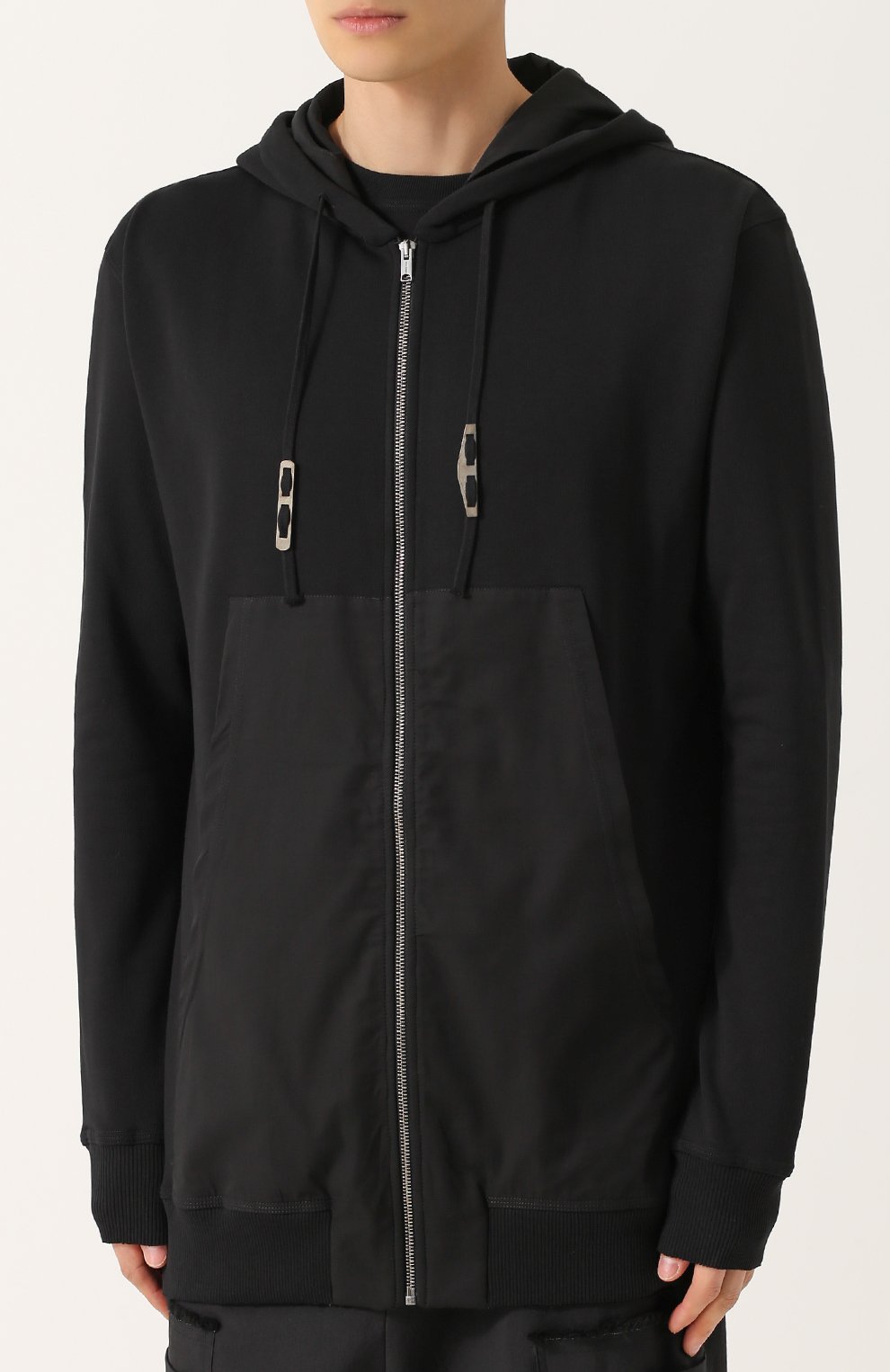 Удлиненная хлопковая толстовка на молнии с капюшоном DAMIR DOMA, арт. BF1M0072/J1511, фото 3