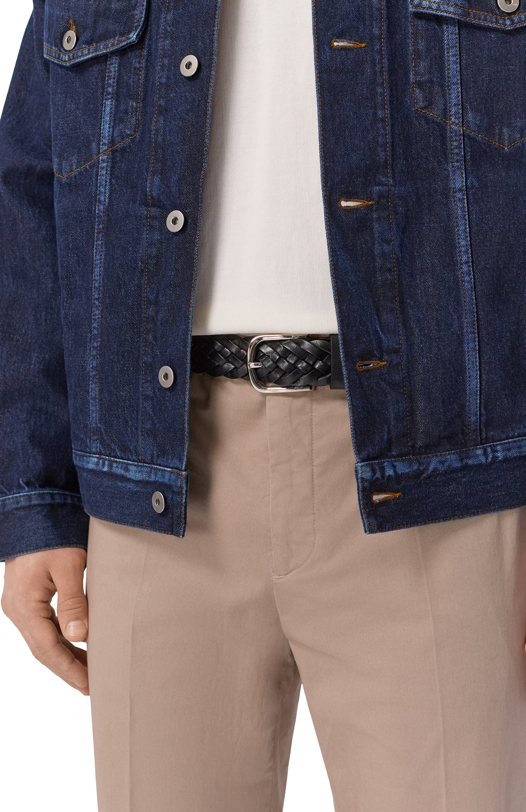 Кожаный ремень BARRETT, арт. 23B607.3/INTRECCI0 FL, фото 2