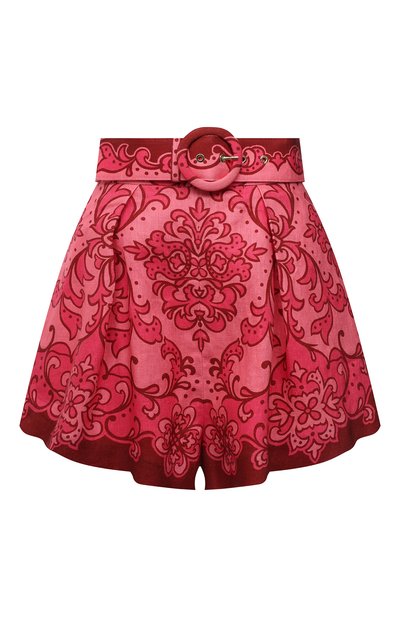 Женские льняные шорты ZIMMERMANN, арт. 1519ANIN