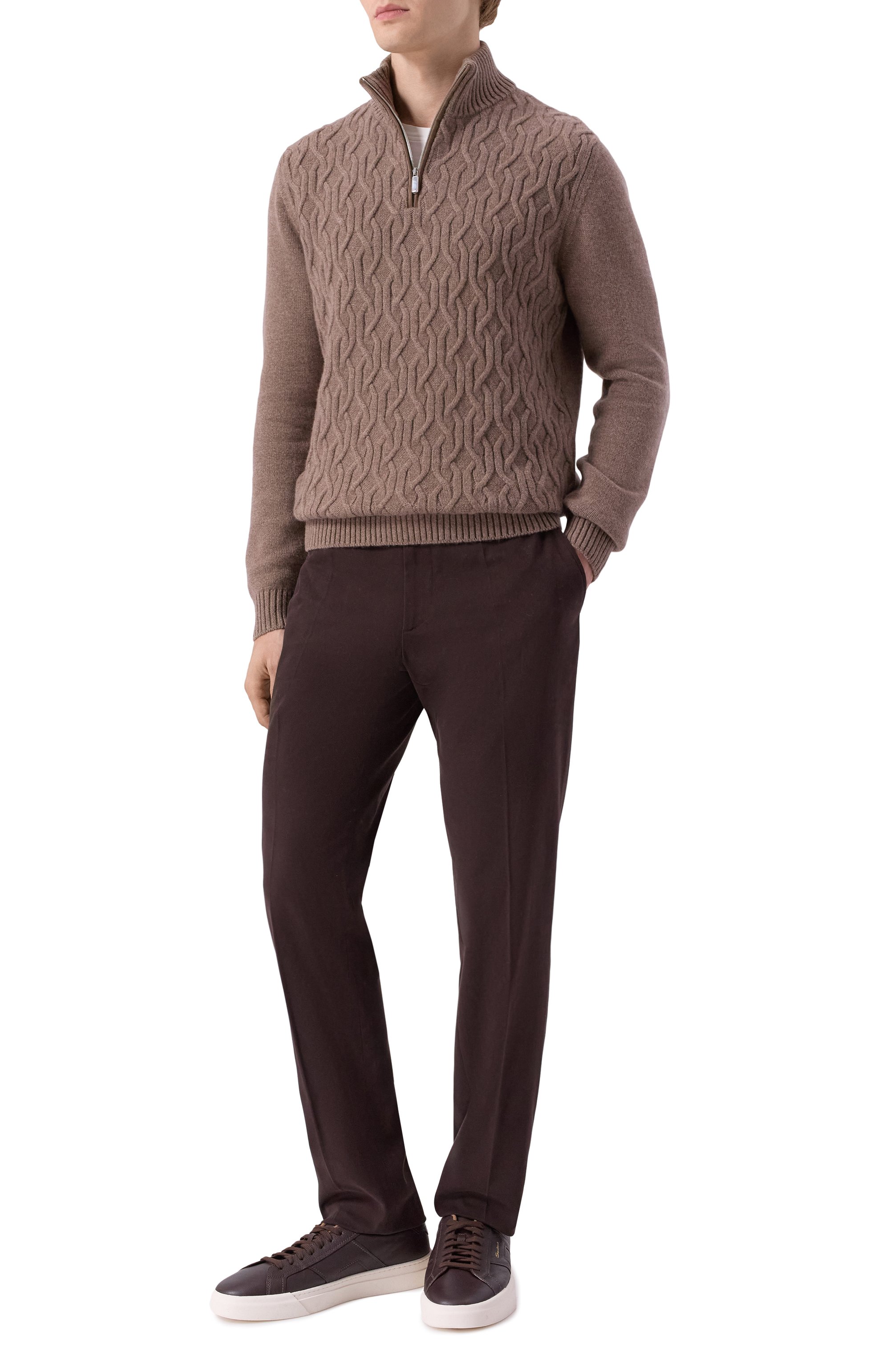 Свитер из шерсти и кашемира ANDREA CAMPAGNA, арт. WU26N0440-08A-FN026, фото 2