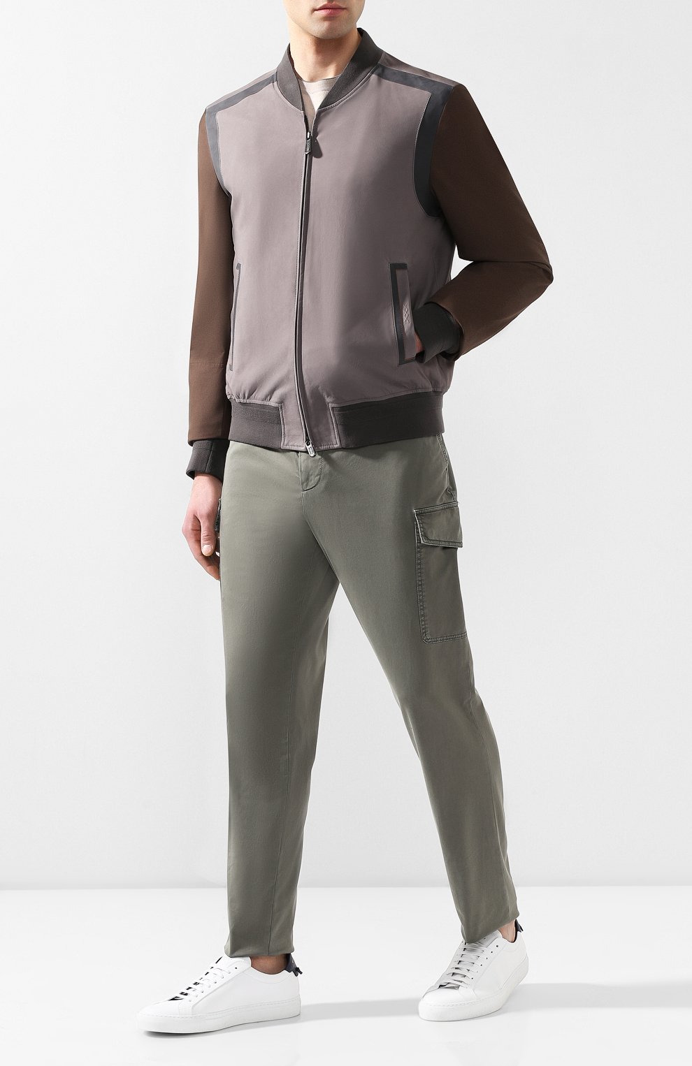 Кожаный бомбер ZEGNA коричневого цвета по цене 615500 руб., арт. CSCBC/5S204, фото 2 Кожаный бомбер ZEGNA, арт. CSCBC/5S204, фото 2