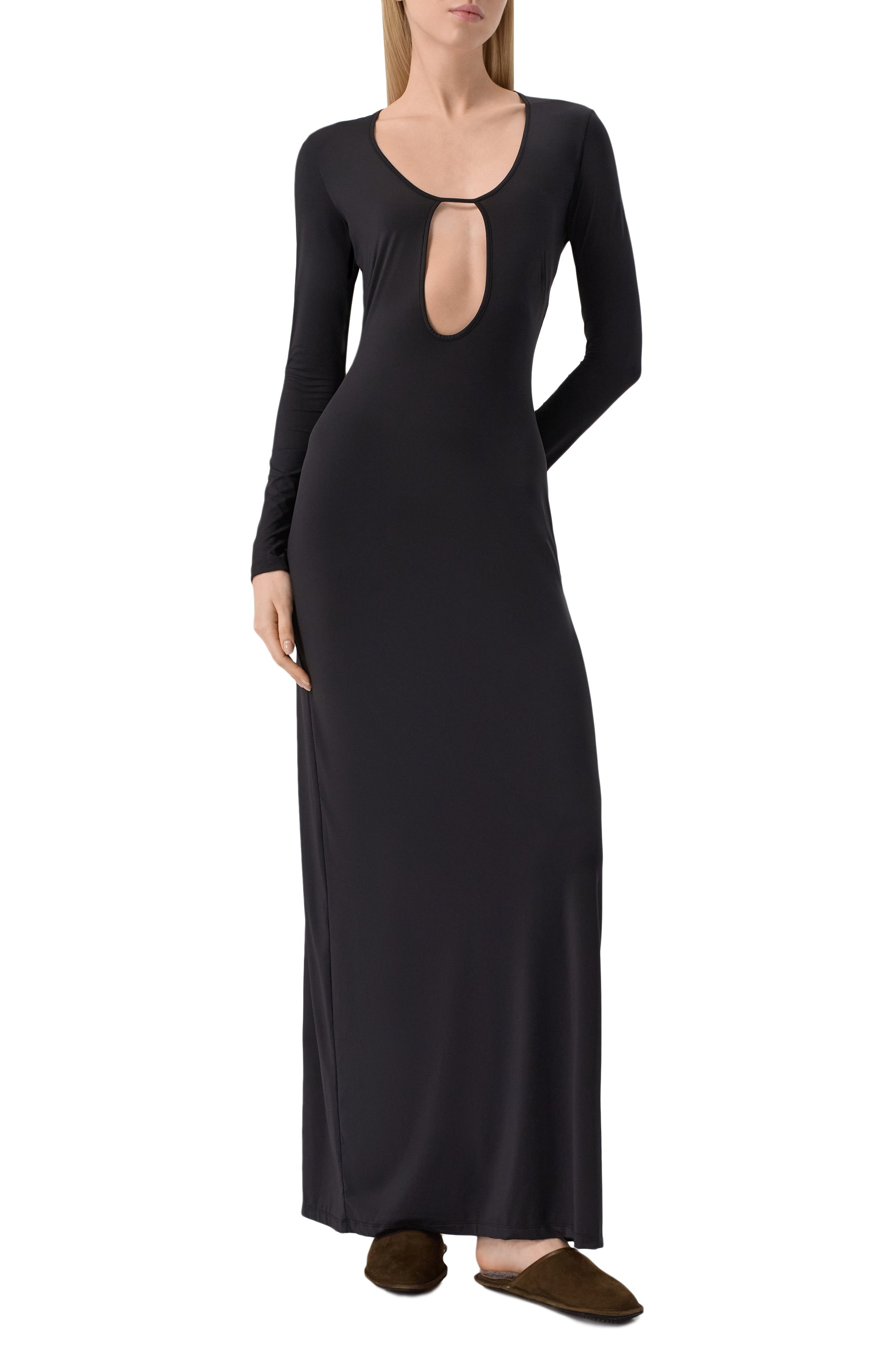 Платье KIKI DE MONTPARNASSE черного цвета по цене 67950 руб., арт. S252DR110, фото 3 Платье KIKI DE MONTPARNASSE, арт. S252DR110, фото 3