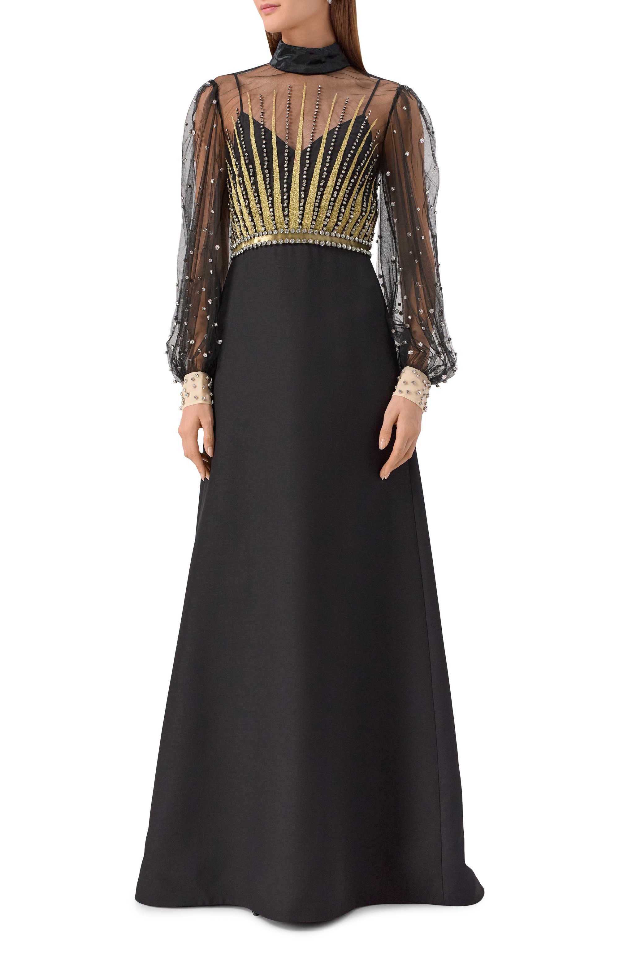 Платье с отделкой стразами VALENTINO, арт. 7B3VDLN5/1CF, фото 2