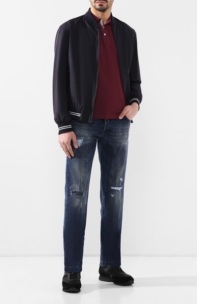 Хлопковое поло BRUNELLO CUCINELLI бордового цвета по цене 45600 руб., арт. M0T638307, фото 2 Хлопковое поло BRUNELLO CUCINELLI, арт. M0T638307, фото 2