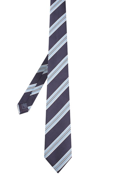 Шелковый галстук BRIONI темно-синего цвета по цене 24400 руб., арт. 062I00/08428, фото 2 Шелковый галстук BRIONI, арт. 062I00/08428, фото 2