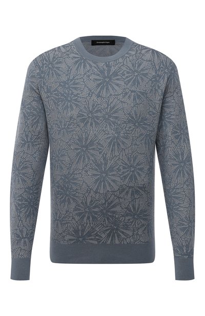 Мужской джемпер из шелка и шерсти ZEGNA, арт. UWF99/110