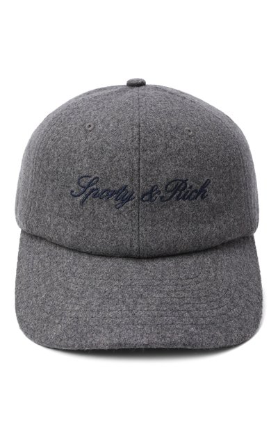 Шерстяная бейсболка SPORTY AND RICH, арт. AC08068326GY03, фото 3