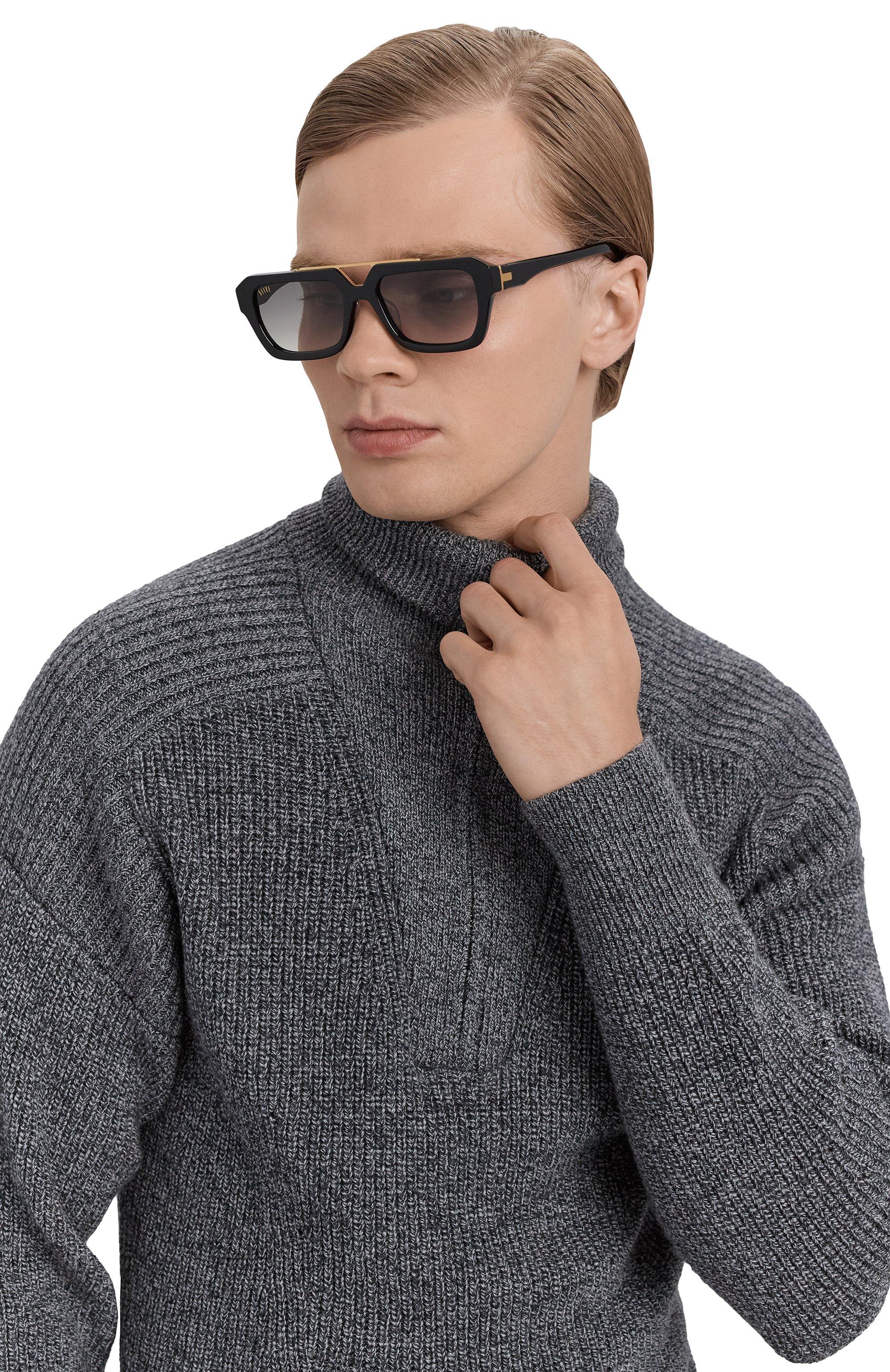 Солнцезащитные очки 9FIVE, арт. VALLEY-BLACK / G0LD / GRADIENT, фото 2