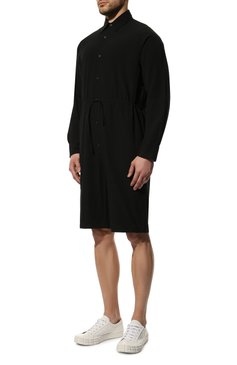 Мужской хлопковый комбинезон PRADA черного цвета, арт. SC567-K2G-F0002-221 | Фото 3 (Рукава: Длинные; Материал внешний: Хлопок; Случай: Повседневный; Стили: Кэжуэл; Материал сплава: Проставлено; Региональные ограничения белый список (Axapta Mercury): Не проставлено; Драгоценные камни: Проставлено; Нос: Не проставлено)