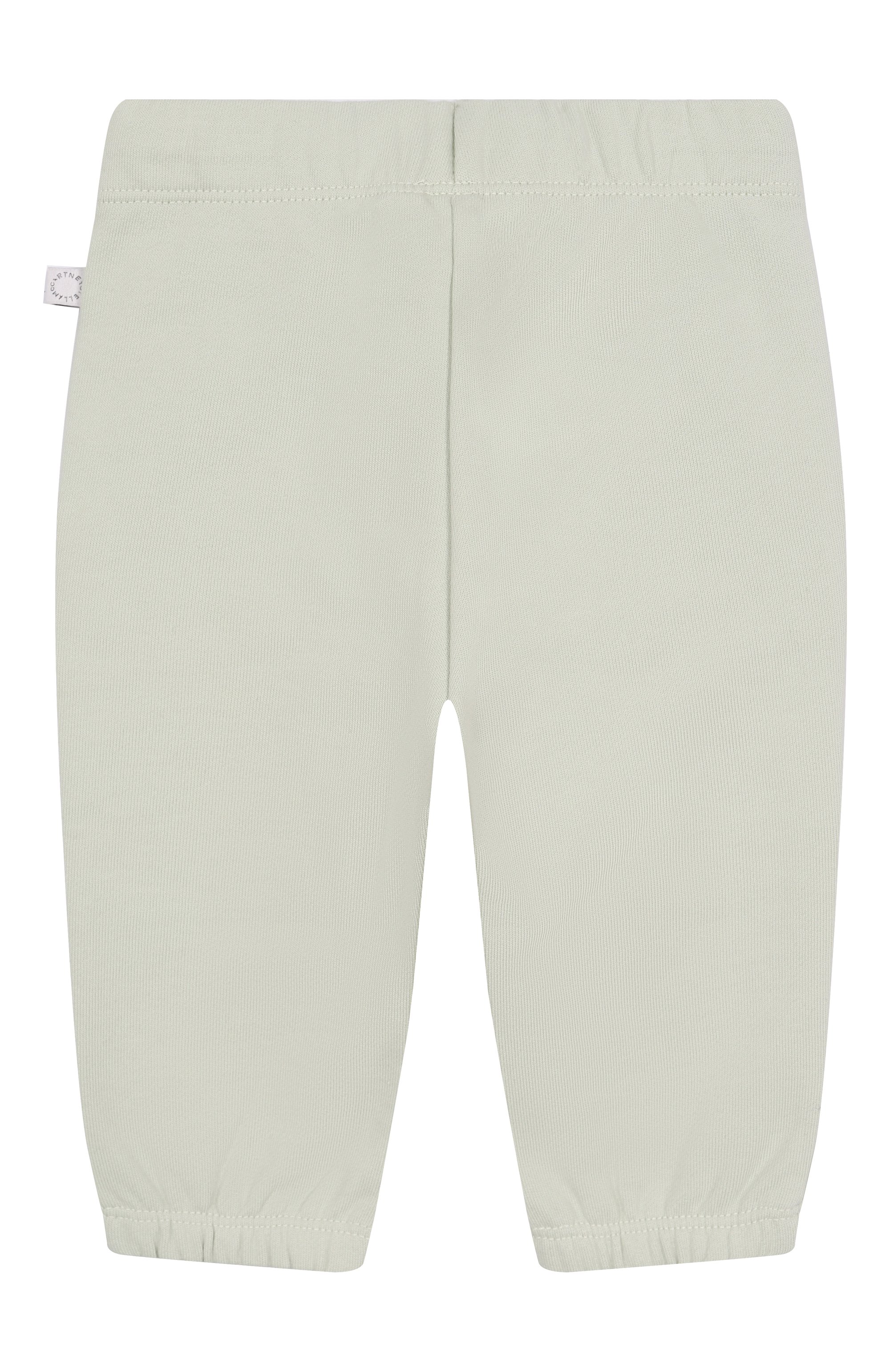 Хлопковые джоггеры STELLA MCCARTNEY светло-зеленого цвета по цене 9950 руб., арт. TW6640, фото 2 Хлопковые джоггеры STELLA MCCARTNEY, арт. TW6640, фото 2