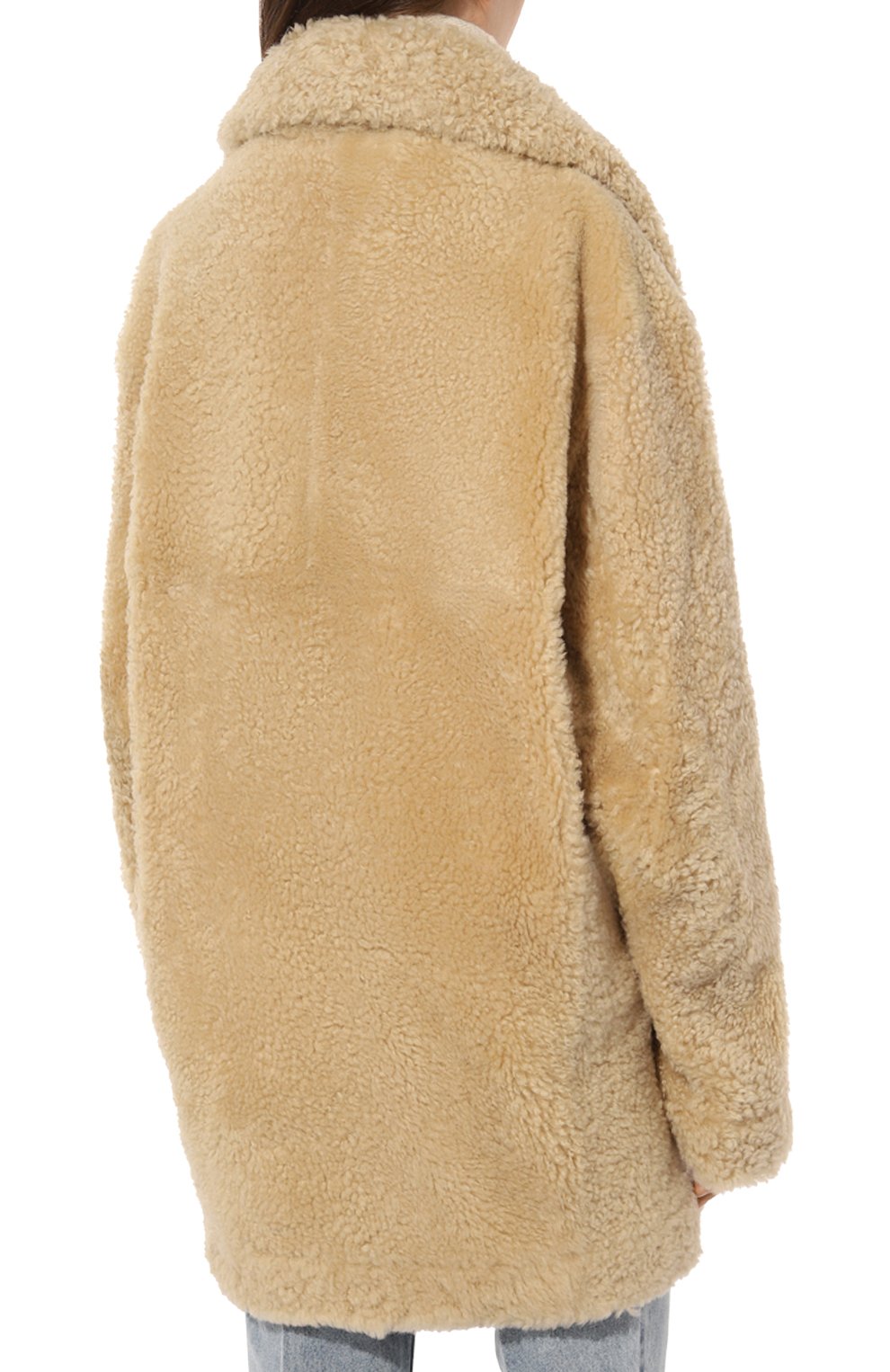 Шуба из овчины PETAR PETROV бежевого цвета по цене 527500 руб., арт. F24LM5, фото 4 Шуба из овчины PETAR PETROV, арт. F24LM5, фото 4