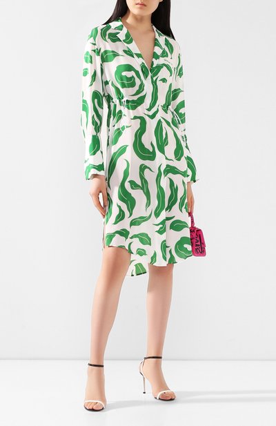 Платье из смеси вискозы и шелка OFF-WHITE, арт. 0WDB217R20H150900140, фото 2