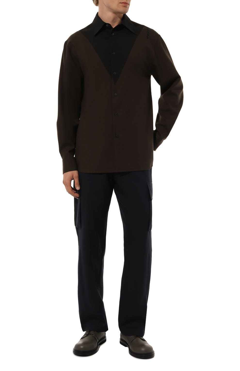 Шерстяные брюки-карго MARNI, арт. PUMU0207U2/TW839, фото 2