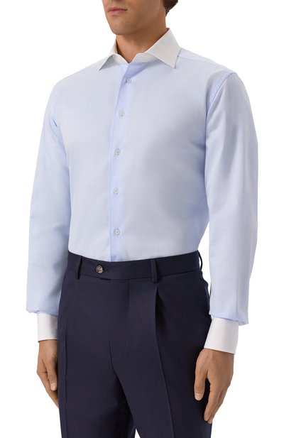 Хлопковая сорочка CORNELIANI, арт. 26P110-2611631, фото 3