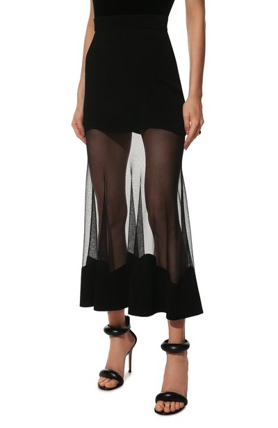 Юбка из вискозы ALEXANDER MCQUEEN, арт. 698493/Q1A01, фото 3