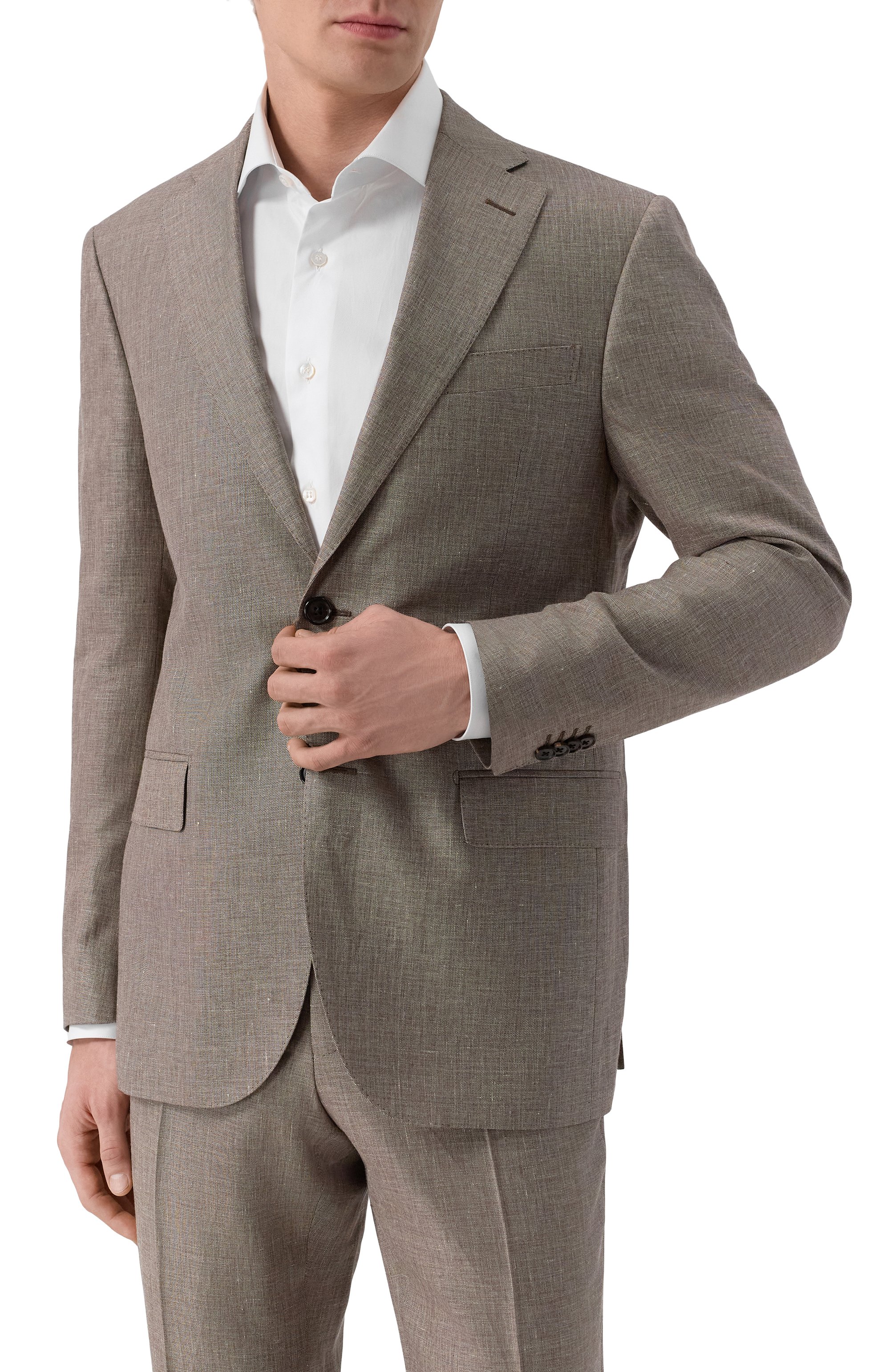 Костюм из шерсти и льна CORNELIANI, арт. 25X008-2518263_SET, фото 3