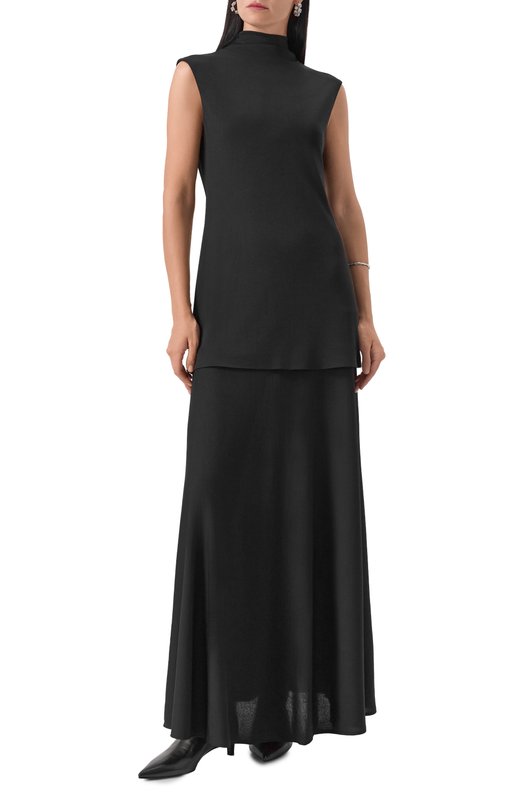 Платье из вискозы Jil Sander J04CT0107/J65016 Чёрный  J04CT0107/J65016 Фото 2