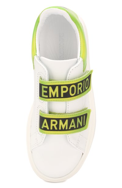 Кожаные кеды EMPORIO ARMANI, арт. XYX007/X0I33/28-34, фото 4