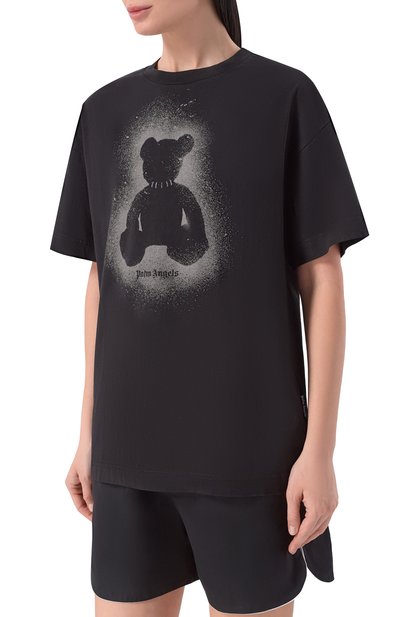 Хлопковая футболка PALM ANGELS, арт. PMAA109S26JER001, фото 3