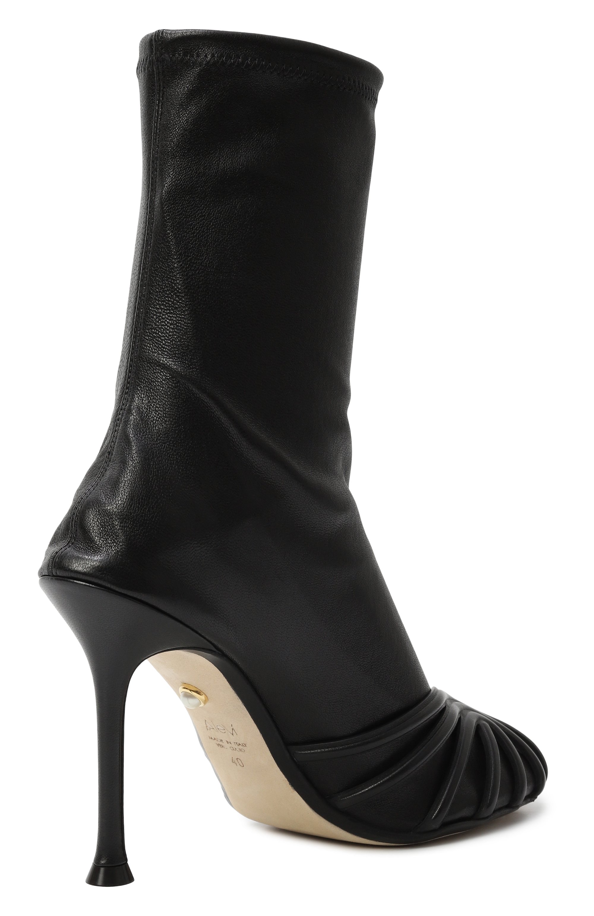 Кожаные ботильоны iman 95 ALEVI MILANO, арт. L26W7010.R.1044997/GLAM NAPPA STRETCH, фото 5