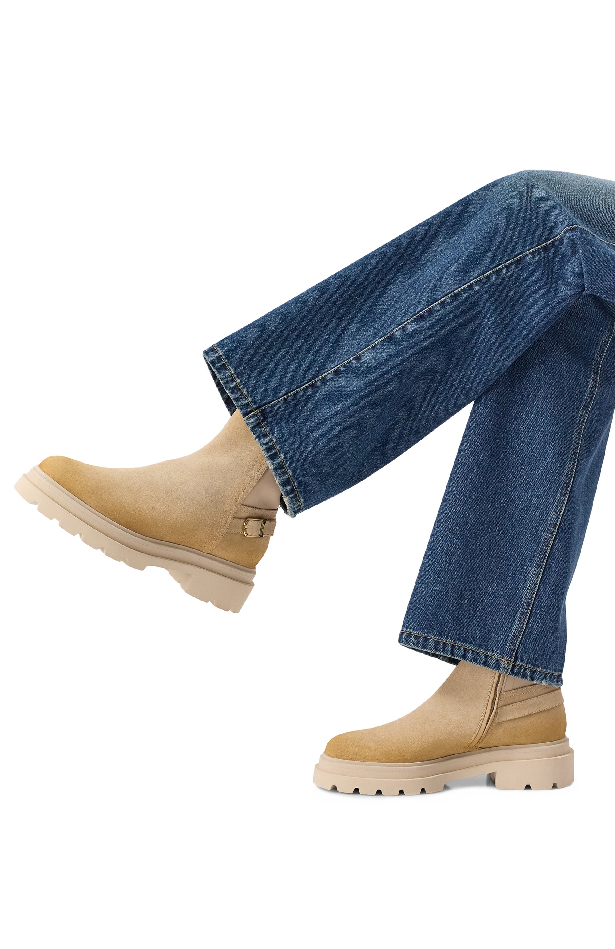 Замшевые ботинки SANTONI, арт. WTEG71104G0MTHI0, фото 3