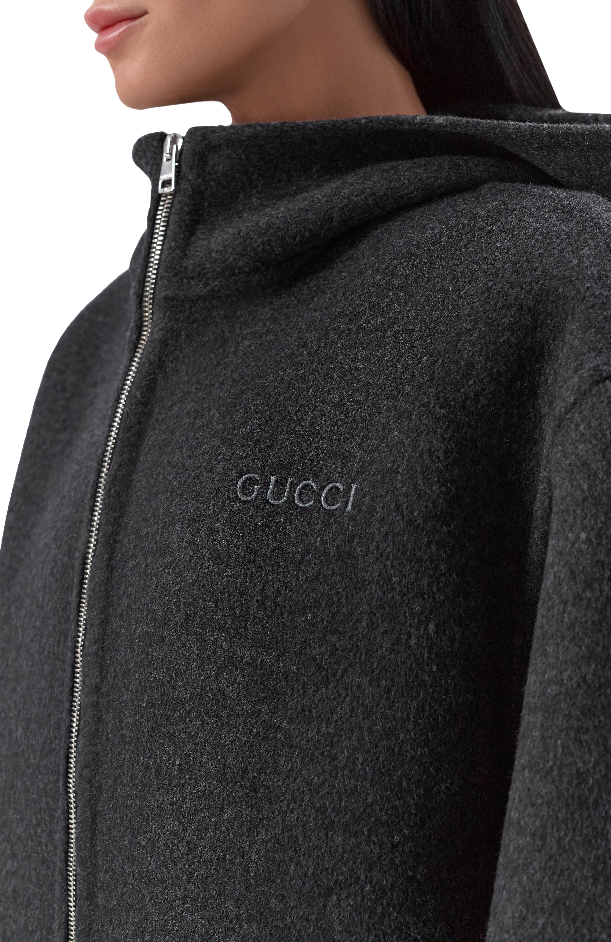 Шерстяная куртка GUCCI темно-серого цвета по цене 476000 руб., арт. 808884/ZAQW0, фото 5 Шерстяная куртка GUCCI, арт. 808884/ZAQW0, фото 5