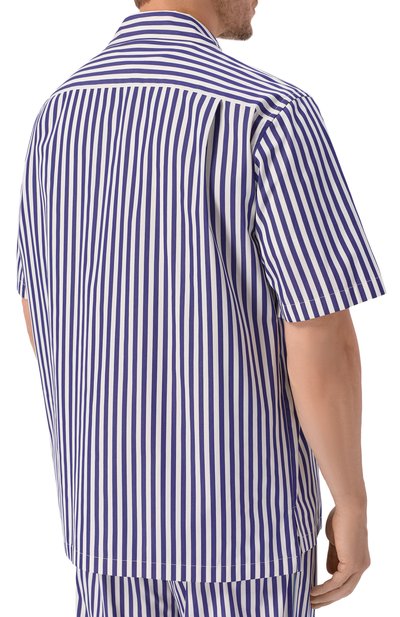 Хлопковая рубашка DOLCE & GABBANA синего цвета по цене 78450 руб., арт. G5JH9T/FR52G, фото 4 Хлопковая рубашка DOLCE & GABBANA, арт. G5JH9T/FR52G, фото 4