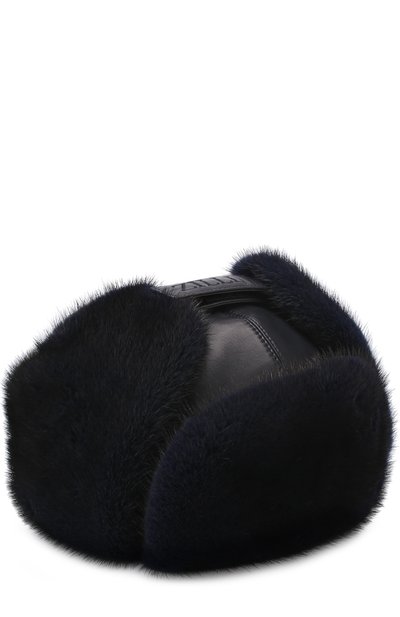 Кожаная шапка-ушанка с меховой отделкой ZILLI, арт. MHQ-0RS00-01005/1002, фото 1