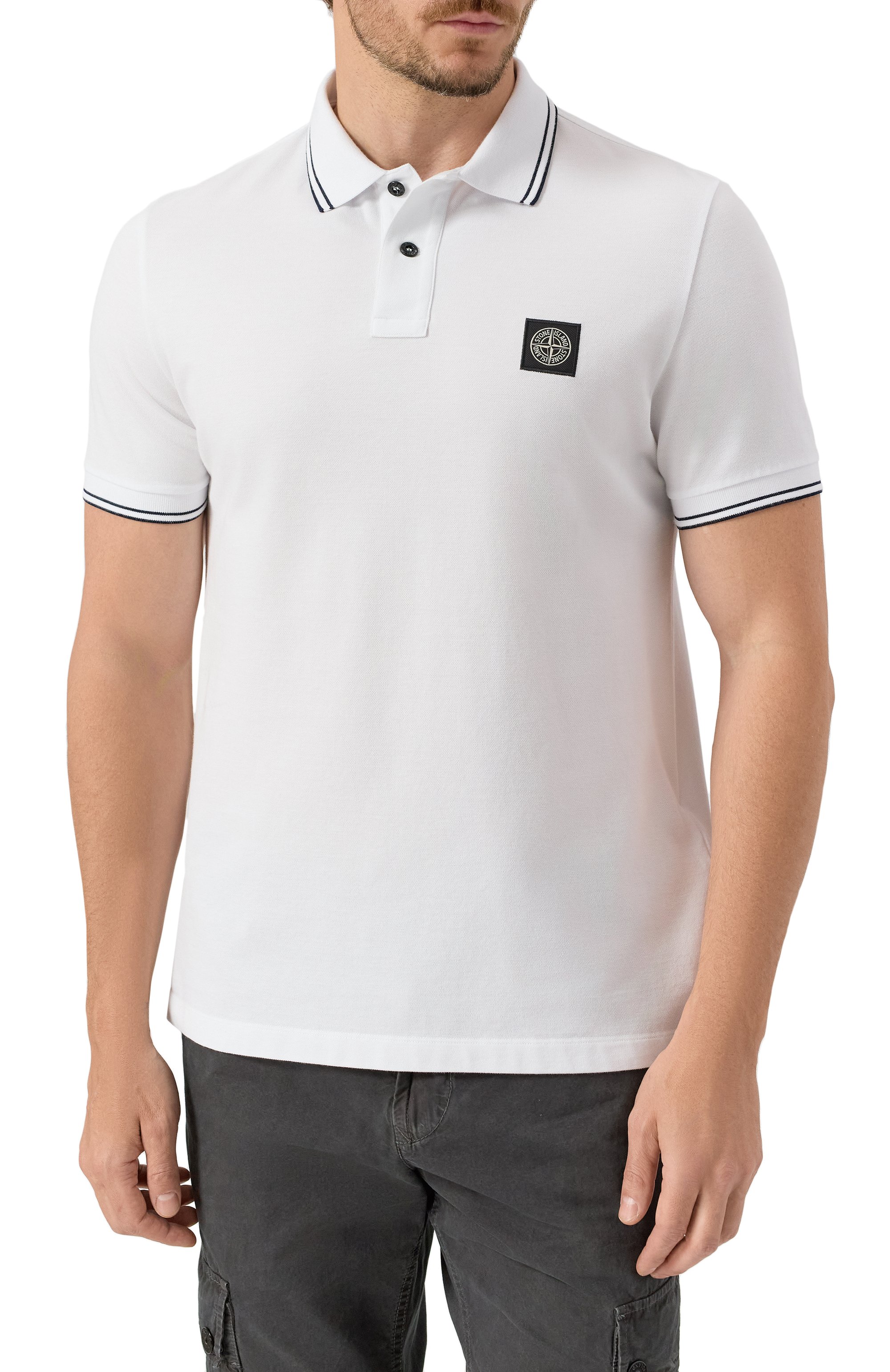 Хлопковое поло STONE ISLAND, арт. K1S1522002SCS0018, фото 3