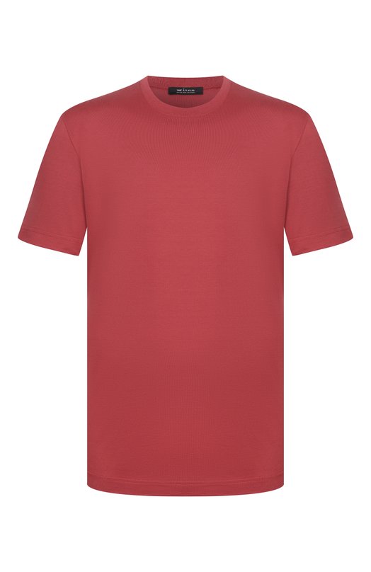 Хлопковая футболка Kiton UMM0746 Розовый UMM0746