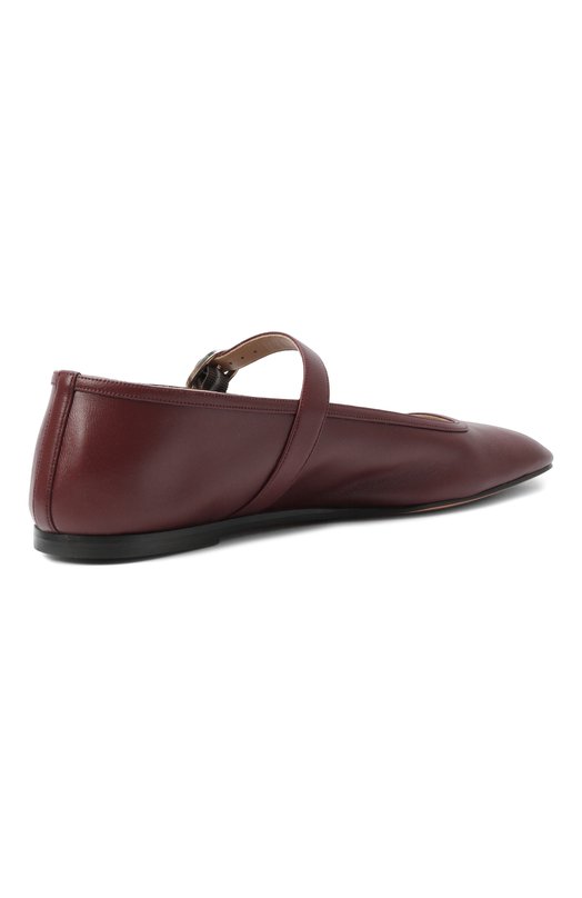 Кожаные балетки Ballet Mary Jane Le Monde Beryl BMJ-LEA-0XB Бордовый  BMJ-LEA-0XB Фото 5