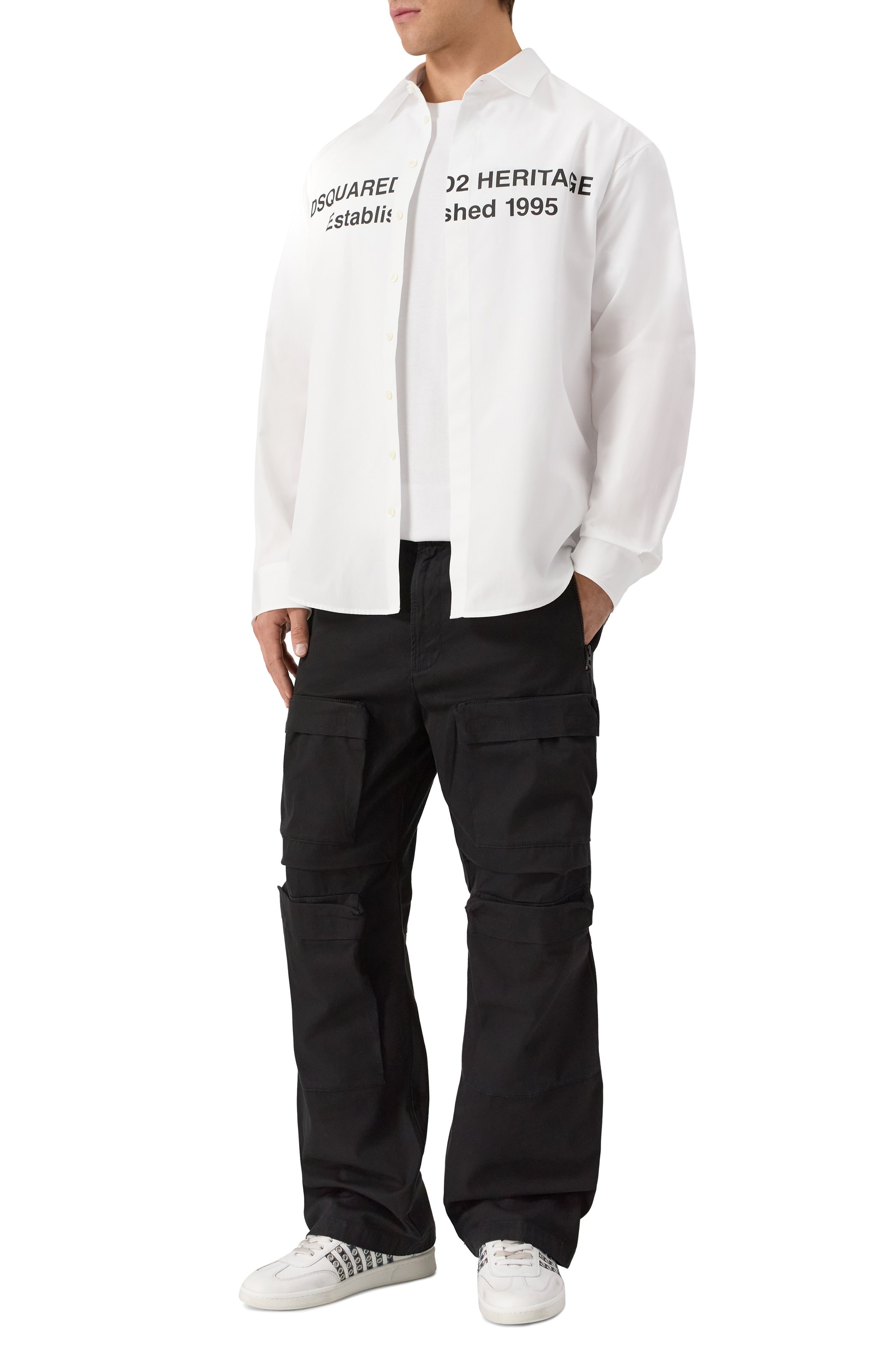 Хлопковая рубашка DSQUARED2, арт. S74DM0949/S36275, фото 2