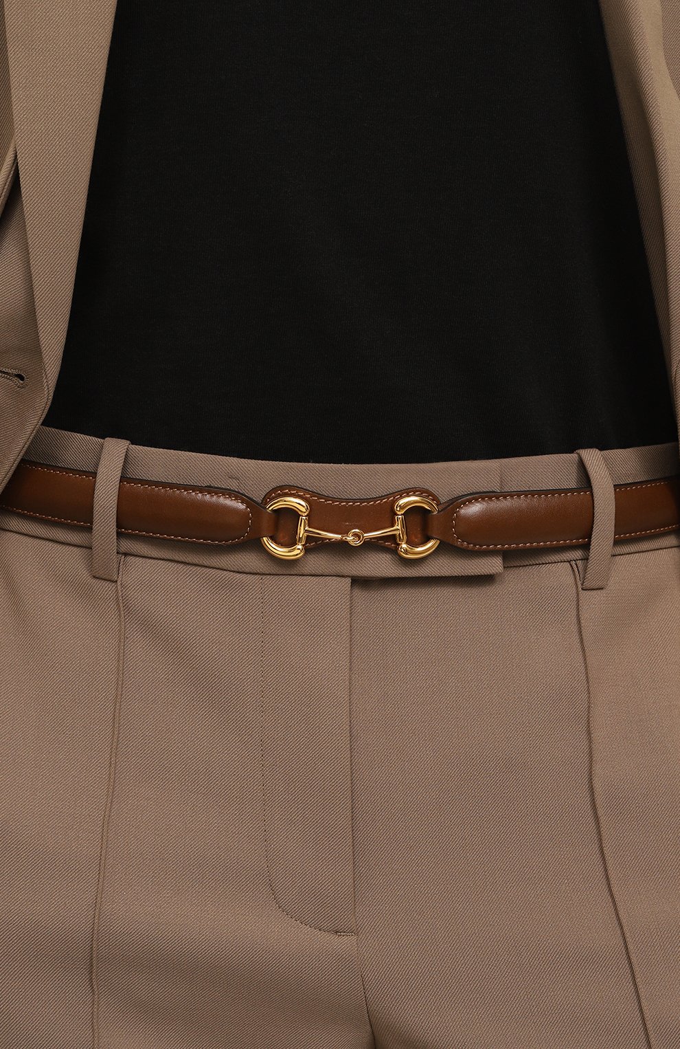 Кожаный ремень GUCCI коричневого цвета по цене 64800 руб., арт. 644397 1NS0G, фото 2 Кожаный ремень GUCCI, арт. 644397 1NS0G, фото 2