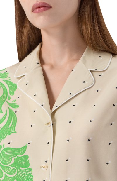 Рубашка из хлопка и шелка ХОХЛОМА Х АЛЕНА АХМАДУЛЛИНА, арт. WTB2247, фото 5