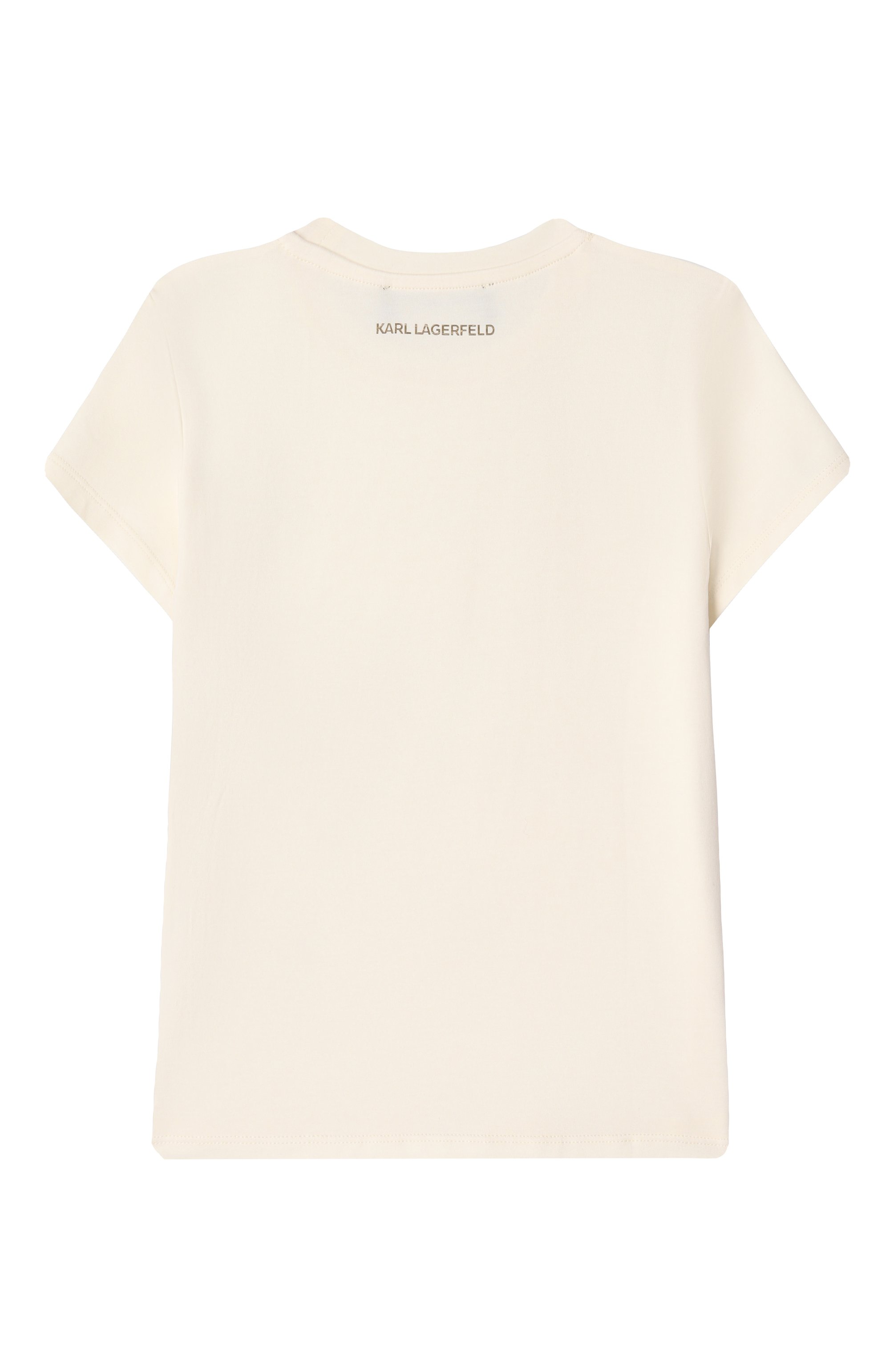 Хлопковая футболка KARL LAGERFELD KIDS, арт. Z30447, фото 2