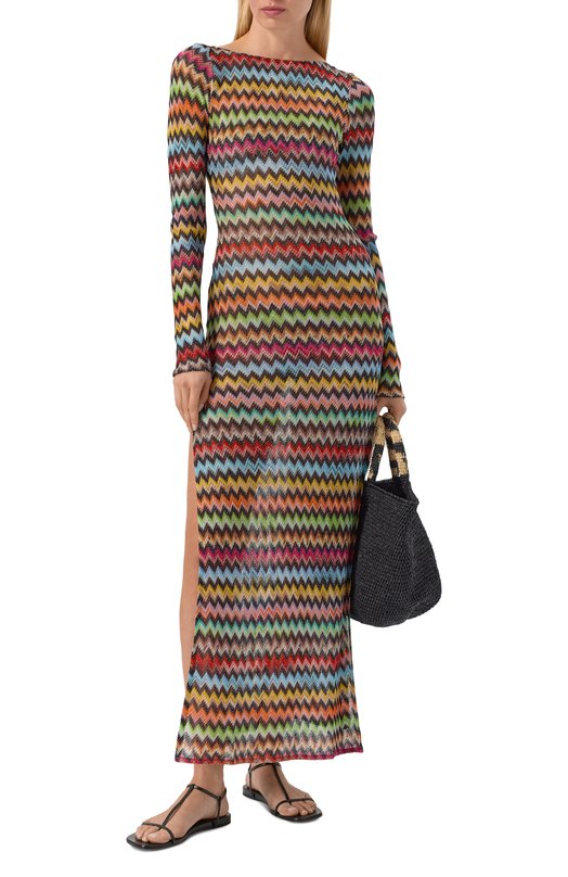 Платье из вискозы Missoni MC26SQ03/BR014J Разноцветный  MC26SQ03/BR014J Фото 2