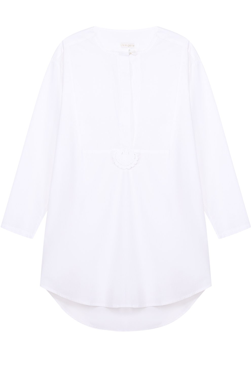 Хлопковая туника свободного кроя с кружевной спинкой LILA EUGENIE, арт. 1708, фото 1