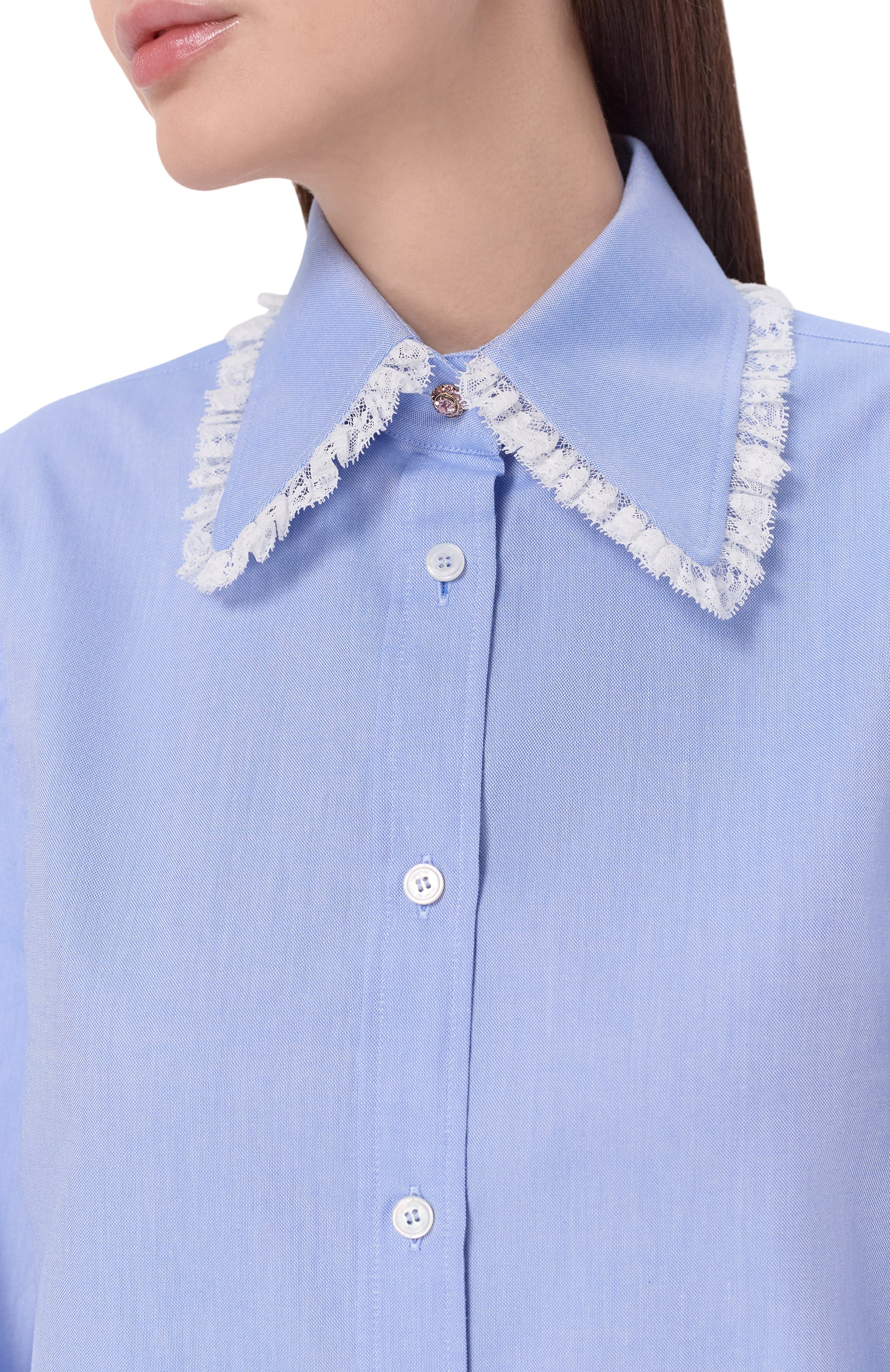 Хлопковая рубашка VALENTINO, арт. 8B3AB885/A1A, фото 5