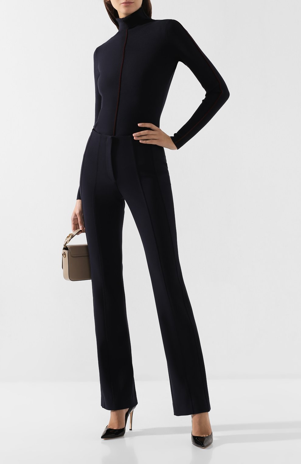 Водолазка из вискозы VICTORIA, VICTORIA BECKHAM, арт. KNTVV 136 PAW19 VISC0SE BLEND, фото 2