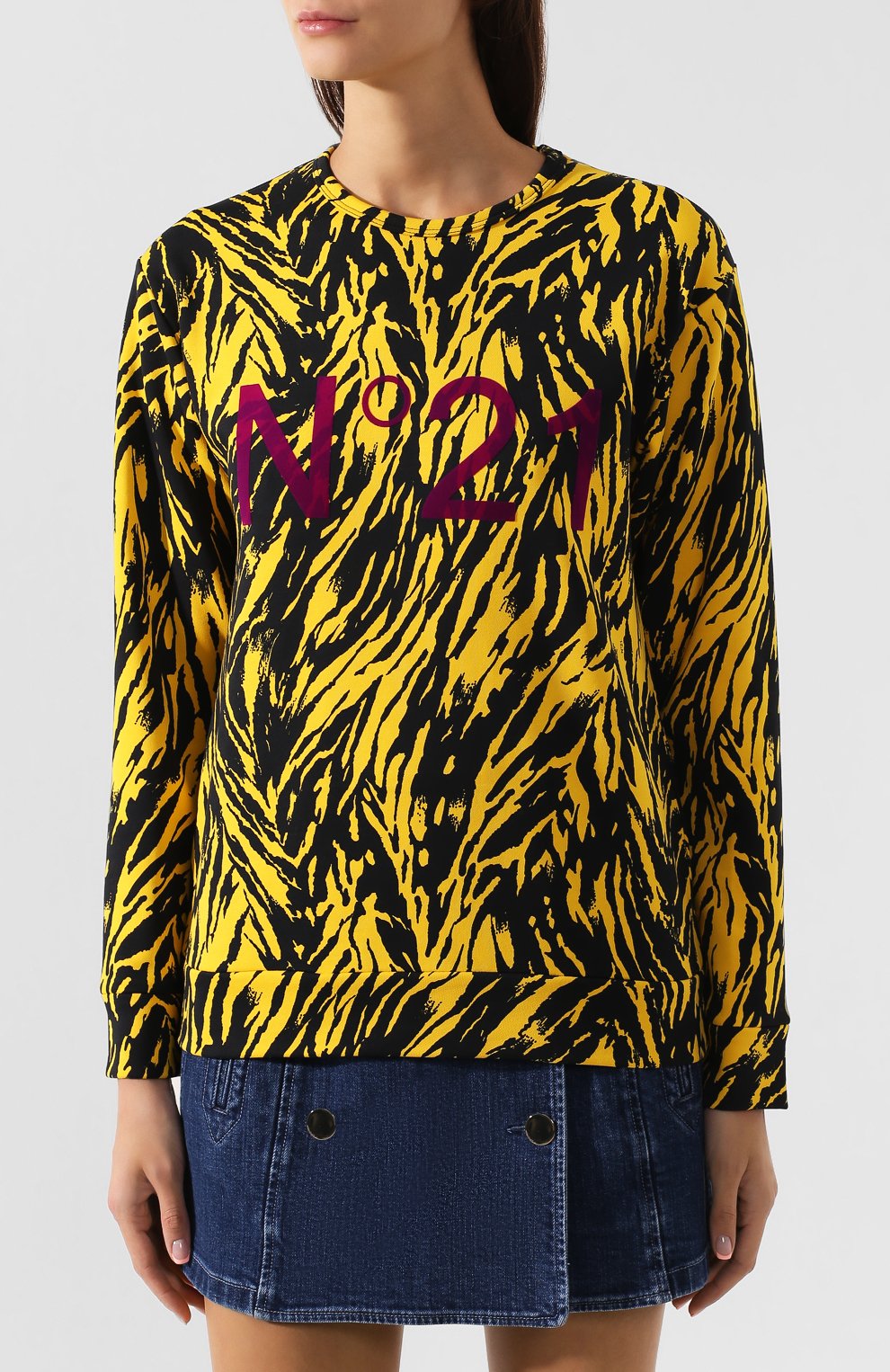 Хлопковый свитшот N21, арт. 19I N2P0/E022/4206, фото 3