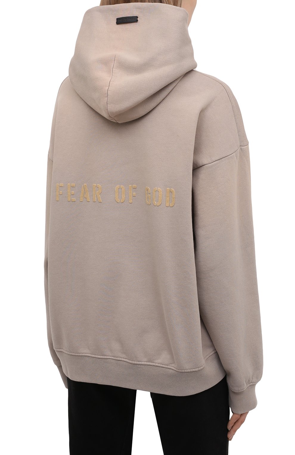 Хлопковое худи FEAR OF GOD, арт. FG50-014FLC/W, фото 4