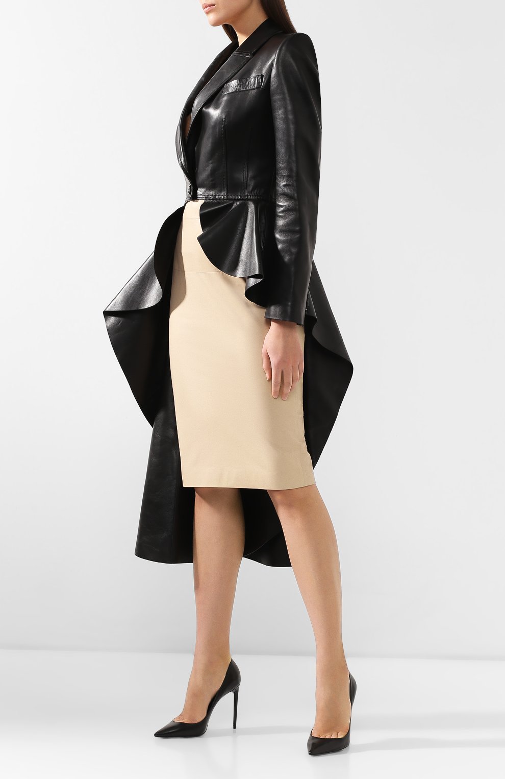 Кожаная юбка-карандаш TOM FORD, арт. GCL764-LEX083, фото 2