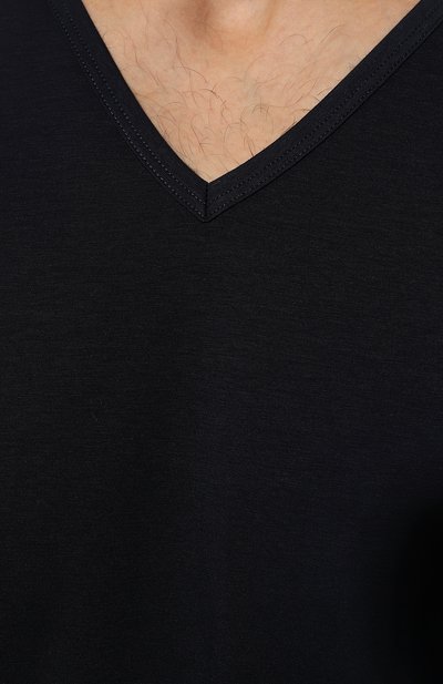 Хлопковая футболка ZIMMERLI темно-синего цвета по цене 14450 руб., арт. 172-1462, фото 5 Хлопковая футболка ZIMMERLI, арт. 172-1462, фото 5