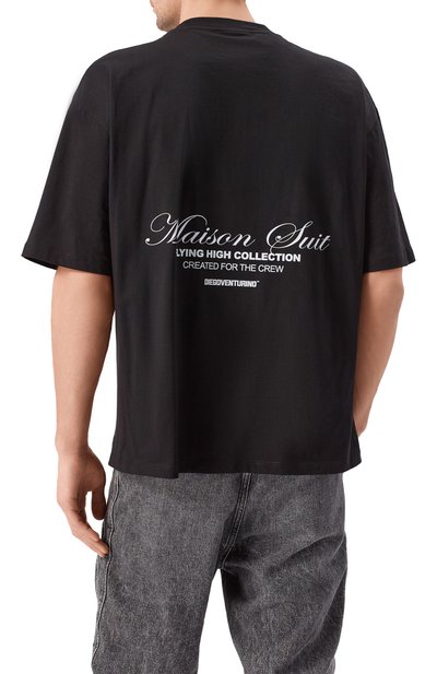 Хлопковая футболка DIEGO VENTURINO, арт. DVTS0L0G0, фото 4