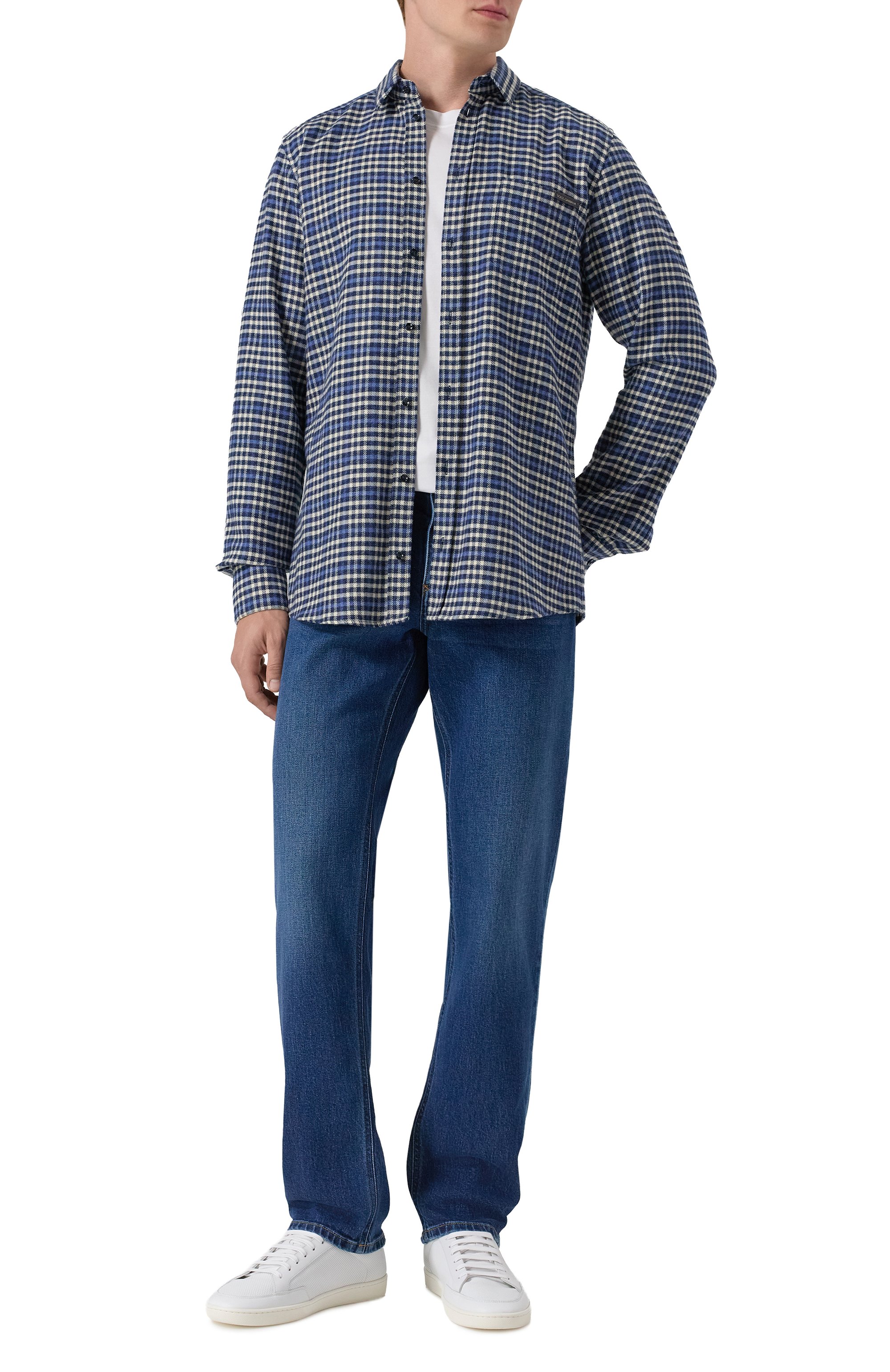 Хлопковая рубашка DOLCE & GABBANA, арт. G5JZ9T/FQ5MZ, фото 2