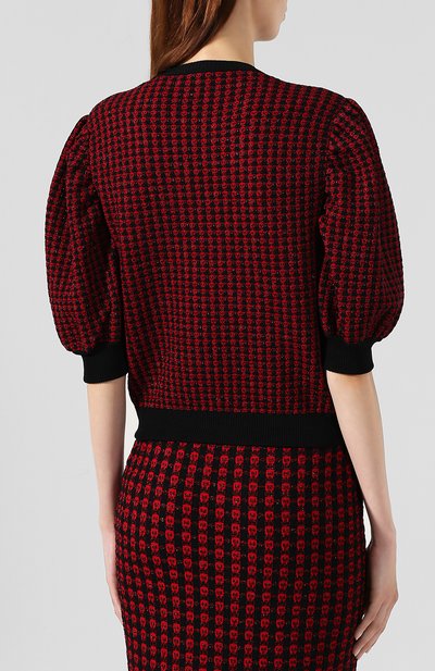 Пуловер из вискозы REDVALENTINO черного цвета по цене 29950 руб., арт. SR3KCB58/4GL, фото 4 Пуловер из вискозы REDVALENTINO, арт. SR3KCB58/4GL, фото 4