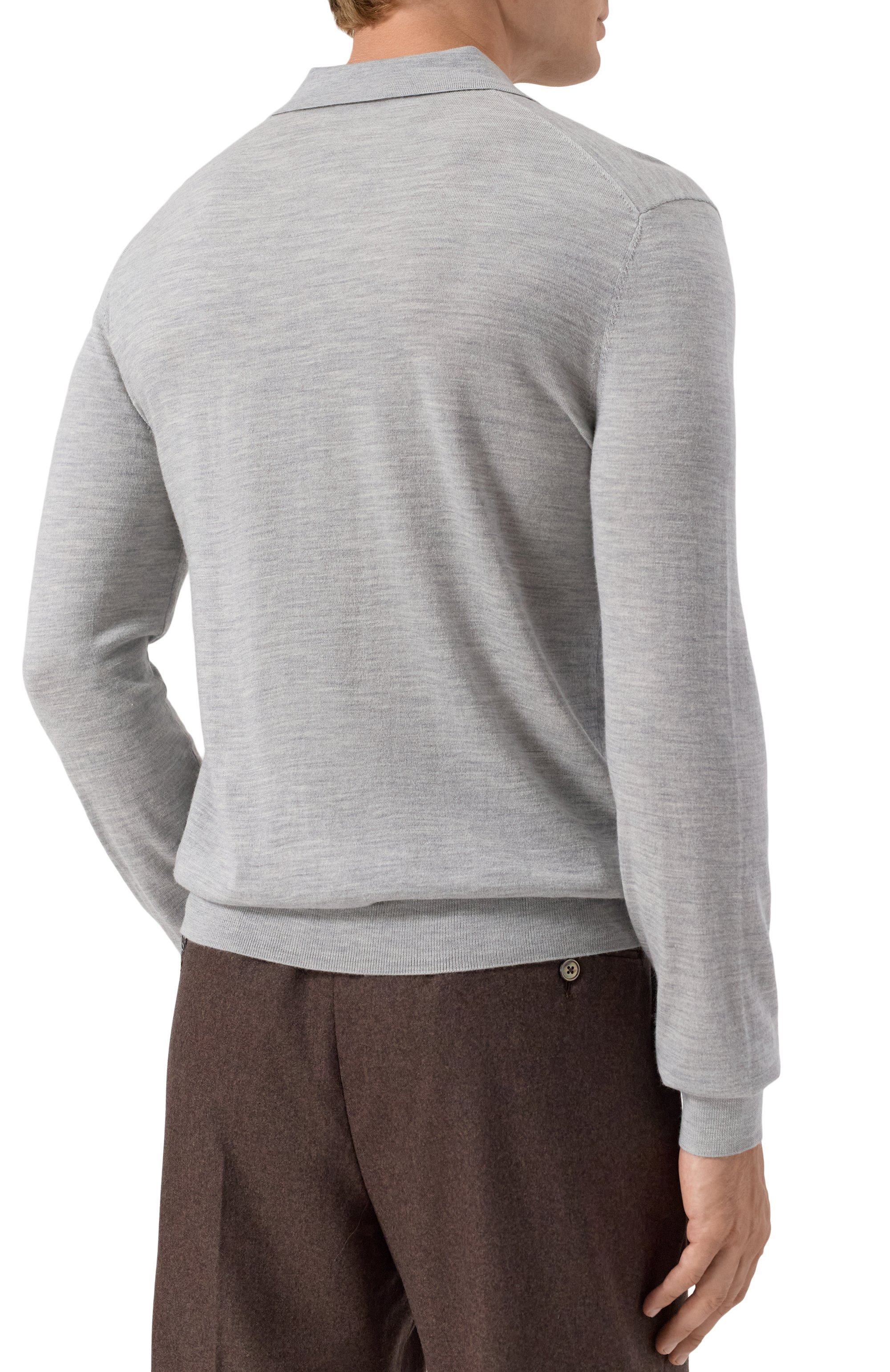 Поло из шерсти и шелка 12 STOREEZ, арт. 129458, фото 4