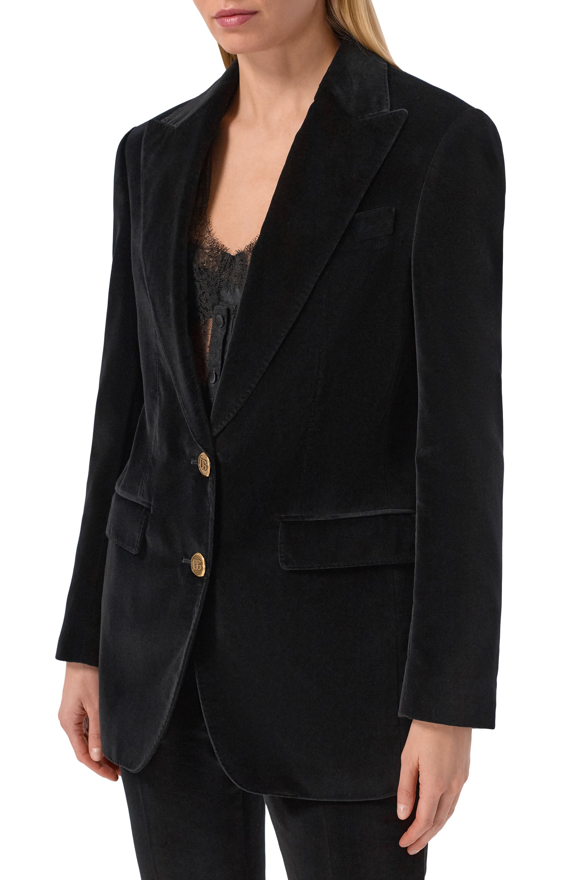 Бархатный жакет DOLCE & GABBANA, арт. F29V1T/FUVG7, фото 3