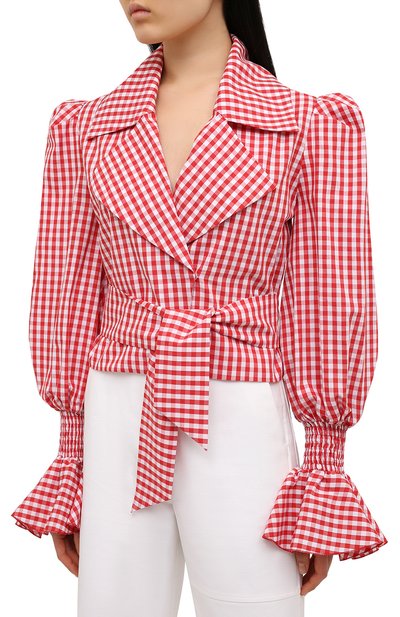 Хлопковая блузка BALMAIN, арт. VF12699/C280, фото 3